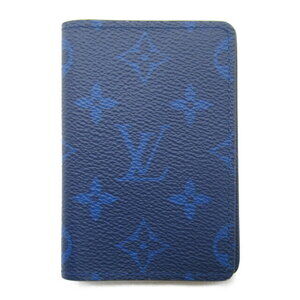 Louis Vuitton Taiga Organizer de Poche Wallet Calfskin Cobalt Blue